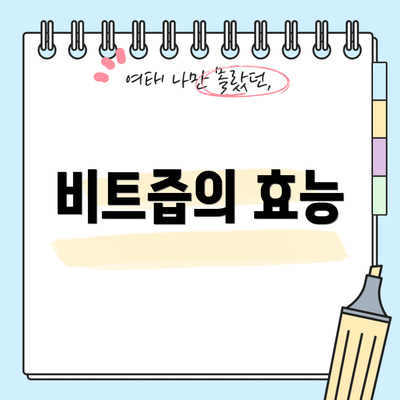 비트즙의 효능