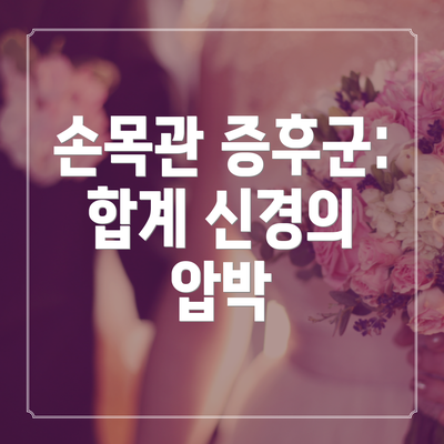 손목관 증후군: 합계 신경의 압박