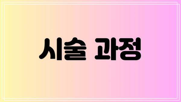 시술 과정