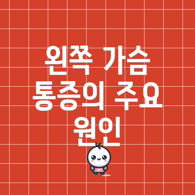 왼쪽 가슴 통증의 주요 원인