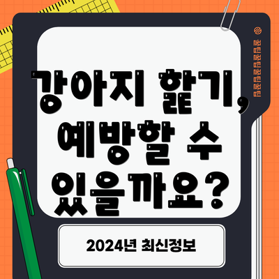 강아지 핥기, 예방할 수 있을까요?