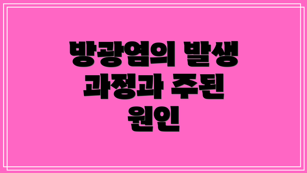 방광염의 발생 과정과 주된 원인