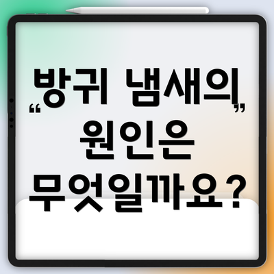 방귀 냄새의 원인은 무엇일까요?