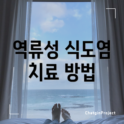 역류성 식도염 치료 방법