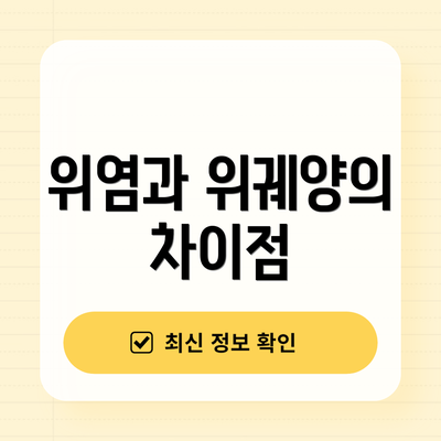 위염과 위궤양의 차이점