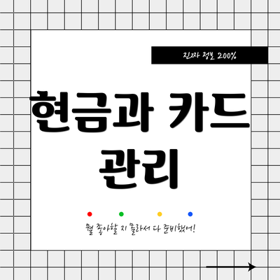 현금과 카드 관리