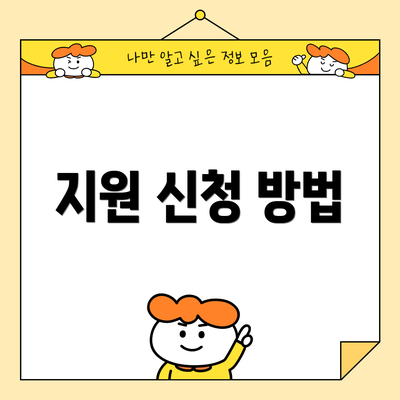 지원 신청 방법