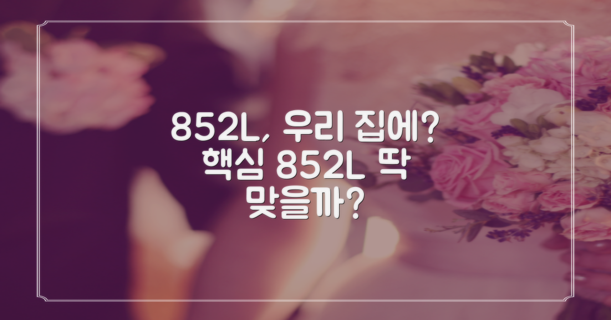 852L, 우리 집에 맞을까?