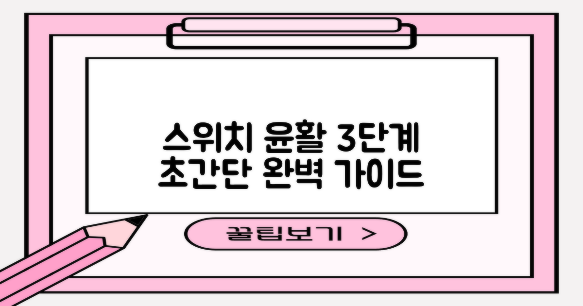 3단계 스위치 윤활법