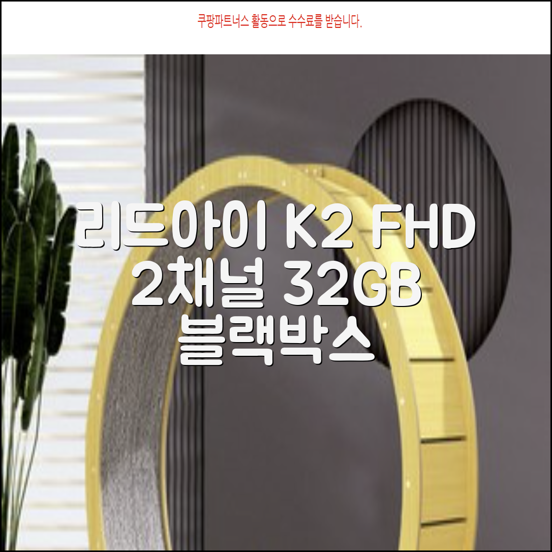 리드아이 와이파이 커넥티드 FHD HD 2채널 블랙박스 K2, 32GB, 전방카메라 + 후방카메라 + 거치대 + 메모리카드 추천 리뷰
