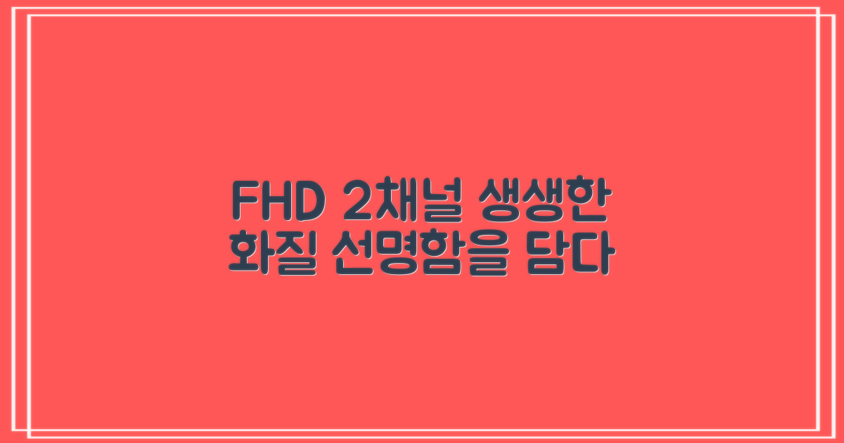 FHD 2채널, 생생한 화질