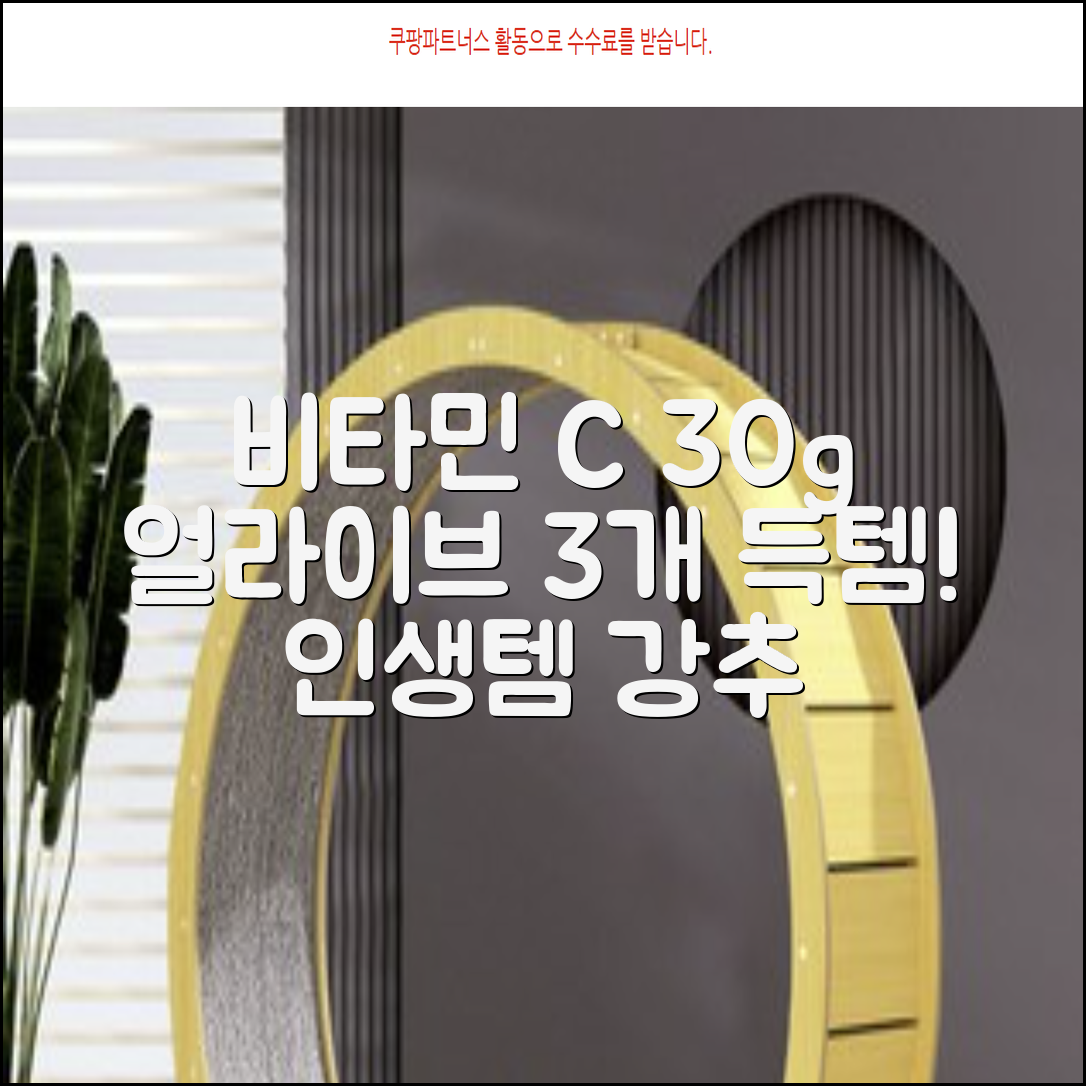 얼라이브 지속성 비타민c 30g, 30정, 3개 추천 리뷰