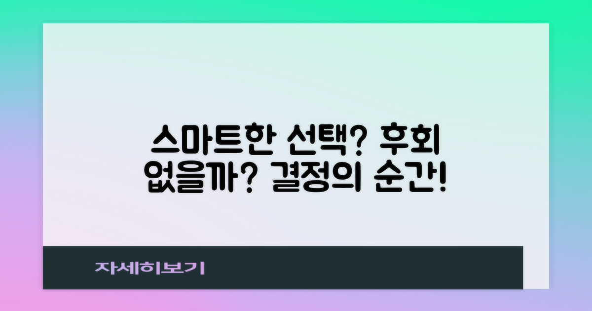 스마트한 선택, 후회 없을까?