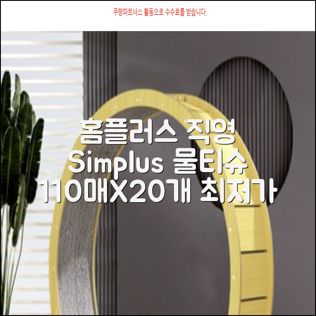 홈플러스 공식 본사 직영 simplus 도톰한 물티슈 캡형 저자극 심플러스 시그니처, 110매입, 20개 추천 리뷰