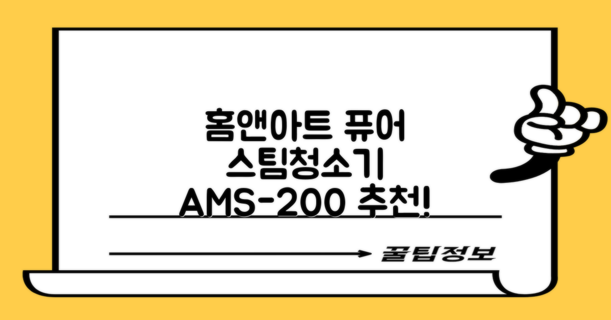 홈앤아트 퓨어 스팀청소기 AMS-200 추천 리뷰