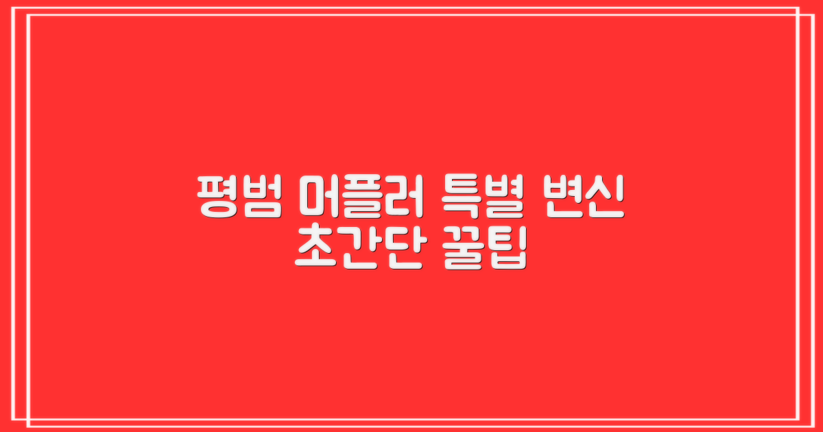 평범한 머플러, 특별해지는 법