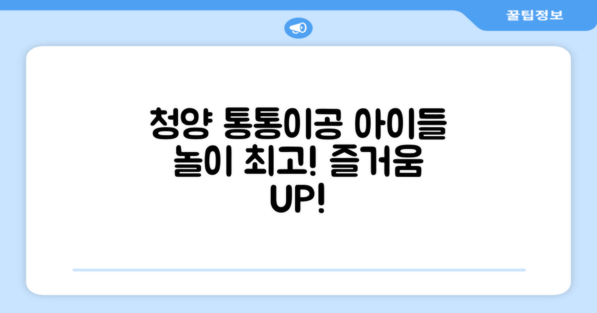 청양 통통이공: 아이들의 즐거운 놀이를 위한 최고의 선택!