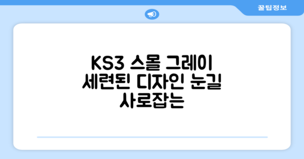 KS3 스몰 그레이, 세련된 디자인