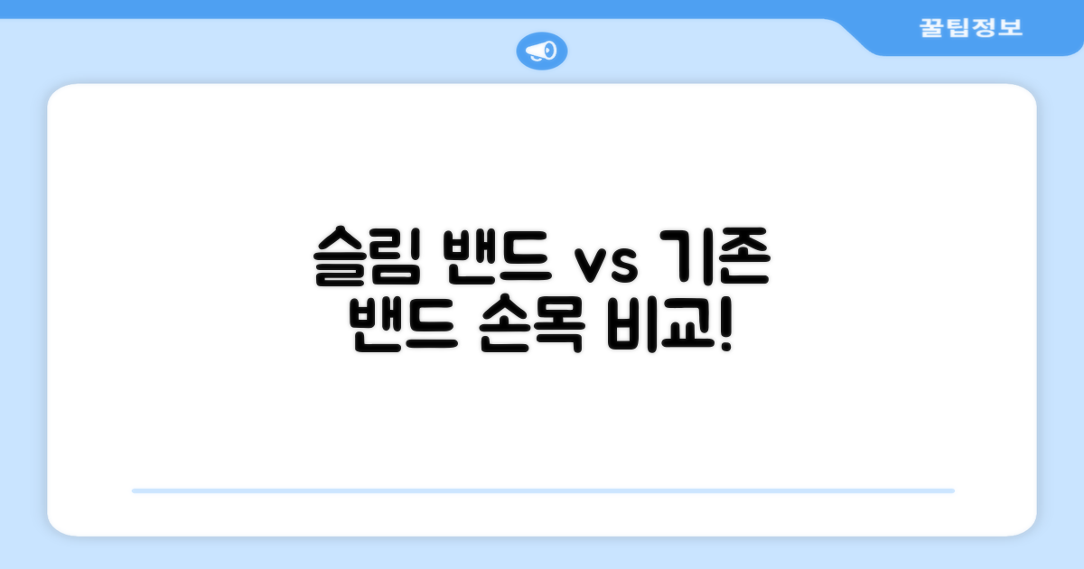 슬림함 vs 기존 손목 밴드