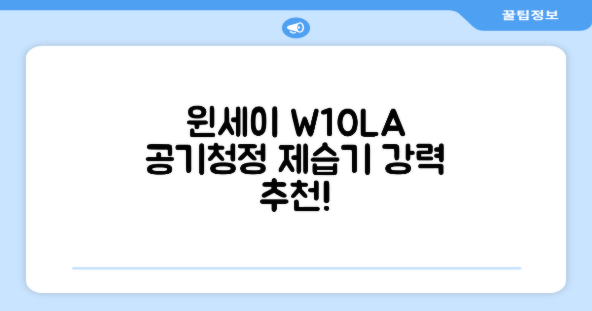 윈세이 인버터 방하나 공기청정 제습기 10L W10LA 추천 리뷰