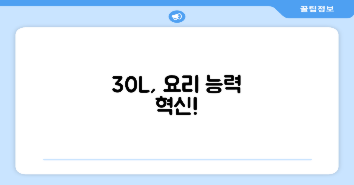 30L, 요리 능력 재정의