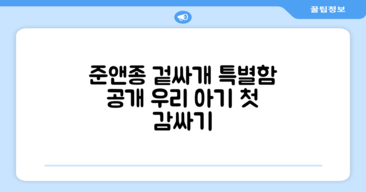 준앤종 겉싸개, 무엇이 특별할까?