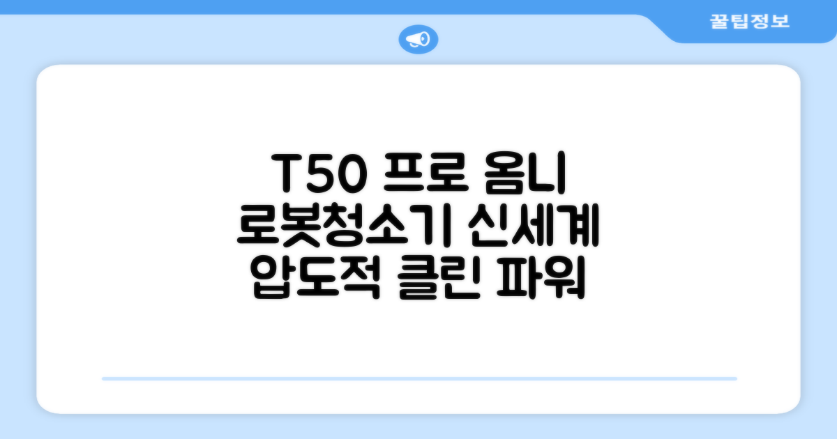 T50 프로 옴니, 로봇청소기 신세계