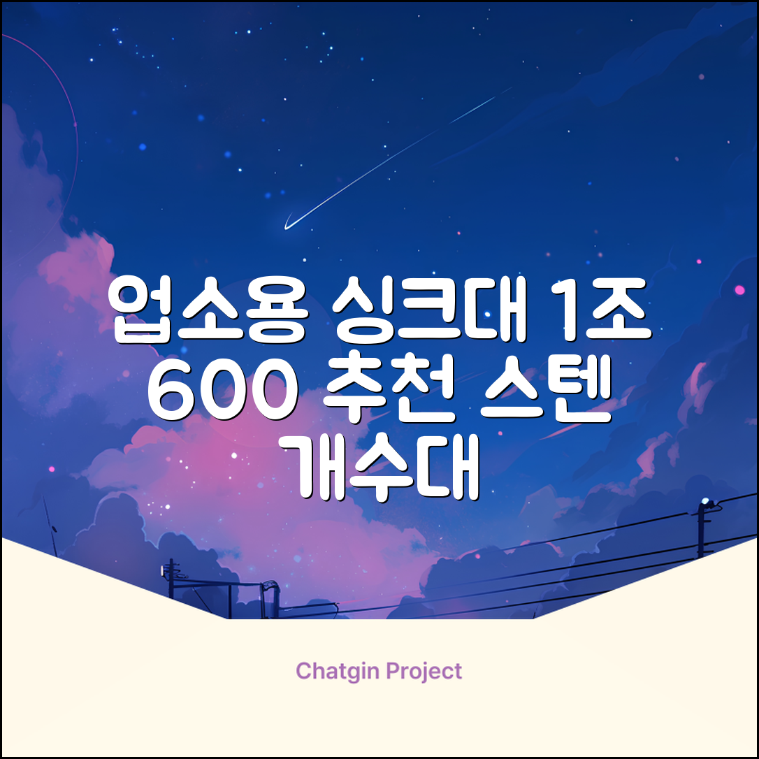 업소용싱크대 1조 600 업소용개수대 스텐싱크대 주방싱크대, 1조 600*600*800 추천 리뷰