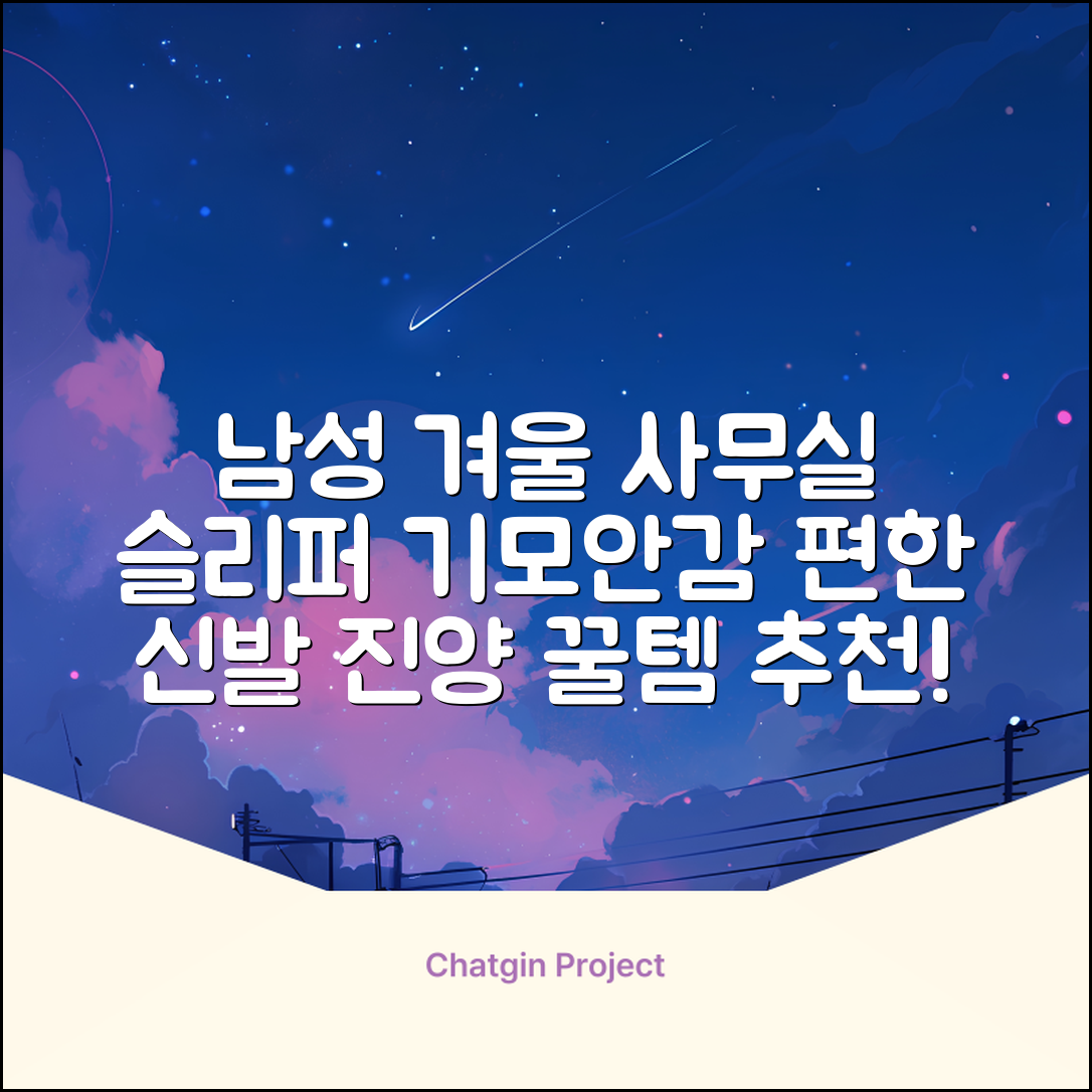 남성용 방한슬리퍼 겨울 사무실 슬리퍼 기모안감 편한신발 진양 추천 리뷰