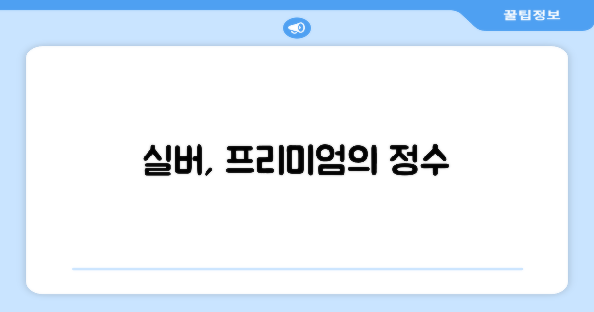 실버 색상, 프리미엄의 상징