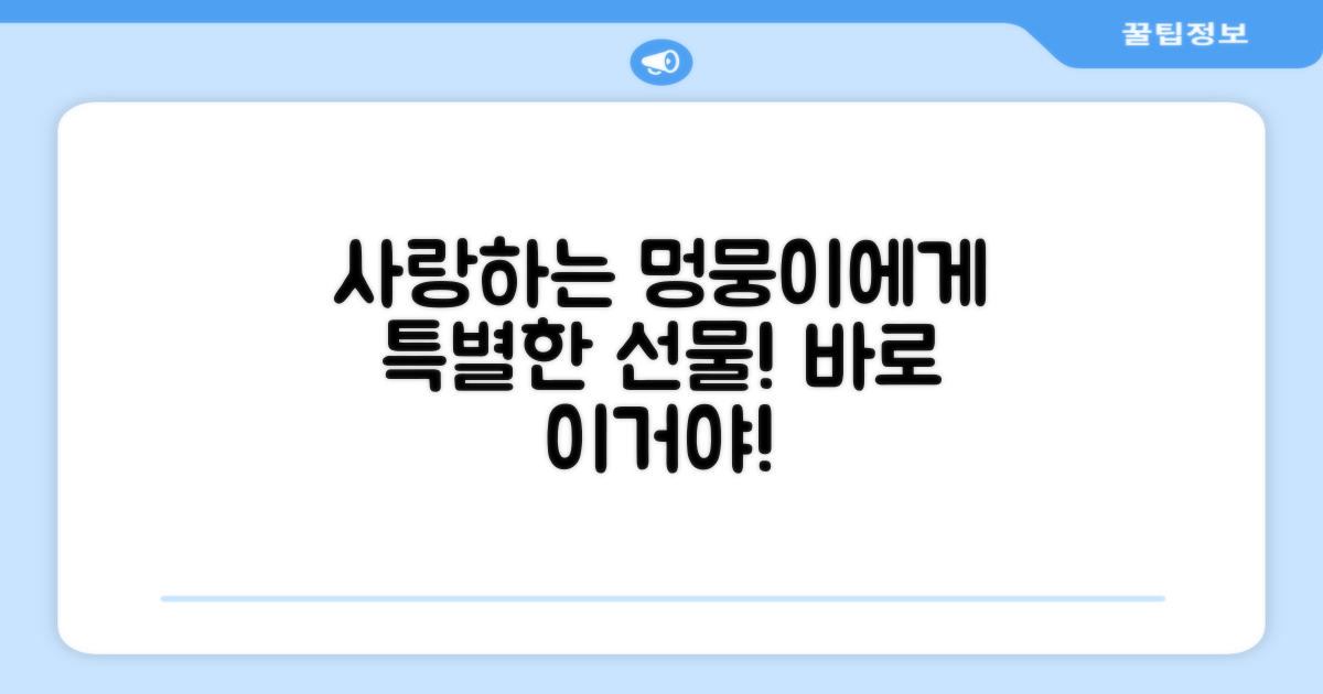 우리 강아지에게 선물하세요!