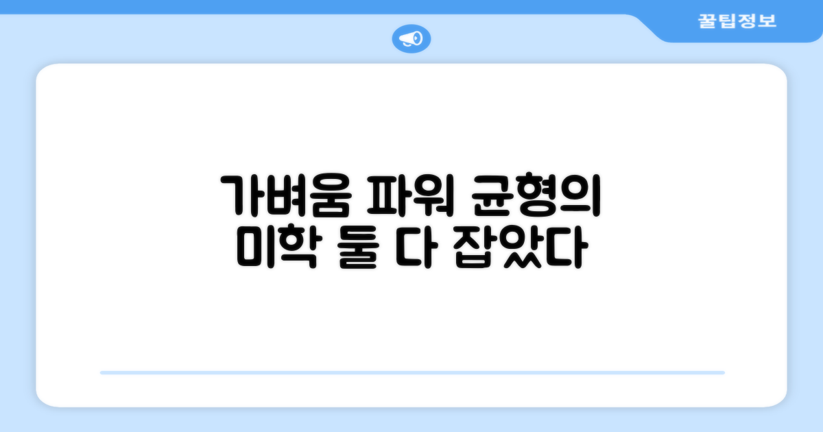 가벼움과 파워, 그 균형의 미학