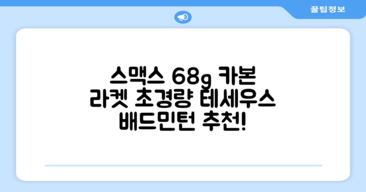 스맥스코리아 풀카본 초경량 배드민턴 라켓 68g, 테세우스 화이트, 1개 추천 리뷰