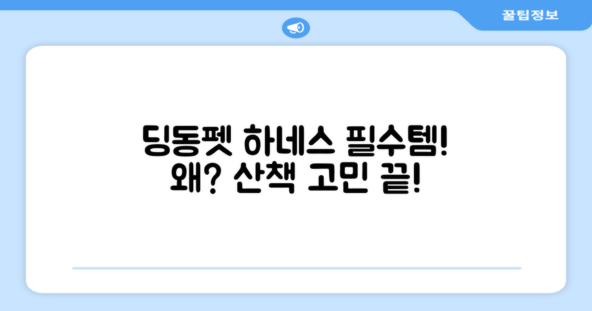 왜 딩동펫 하네스가 필요할까?